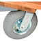 Global Industrial Platform Truck w/Hardwood Deck, 60 x 30, 1200 Lb. Capacity, 8 Pneumatic Casters 952504P - alternate 7